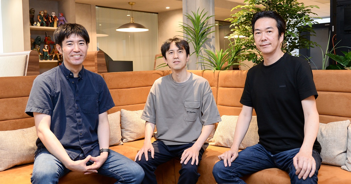 Masato Kanno, Masayuki Suzuki and Shohei Yamaguchi at Bandai Namco Studios