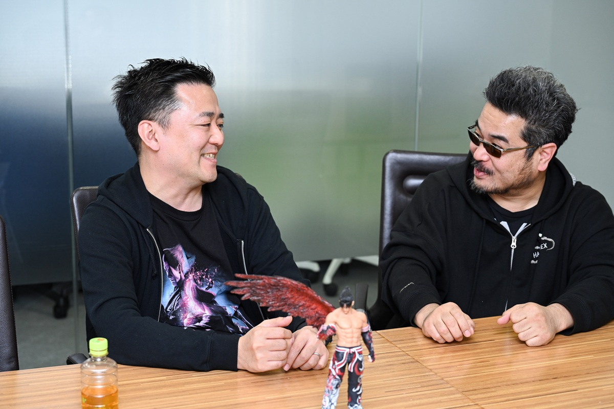 Katsuhiro Harada and Kohei Ikeda (Nakatsu) from Bandai Namco Studios