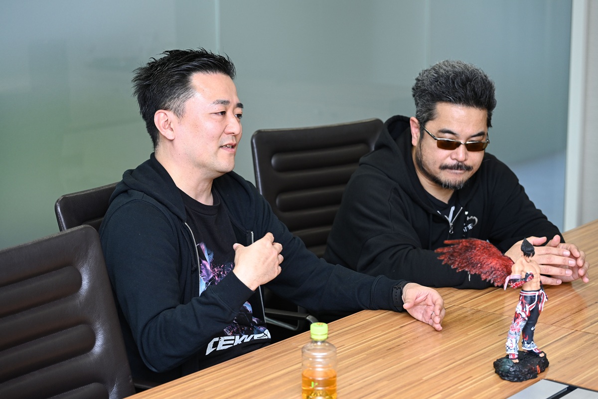 Katsuhiro Harada and Kohei Ikeda (Nakatsu) from Bandai Namco Studios