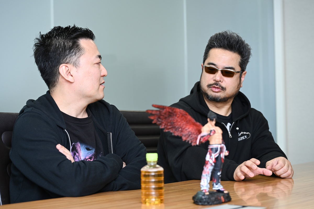 Katsuhiro Harada and Kohei Ikeda (Nakatsu) from Bandai Namco Studios