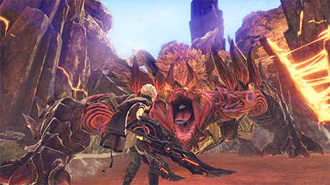 「GOD EATER（ゴッドイーター）」プレイ画面