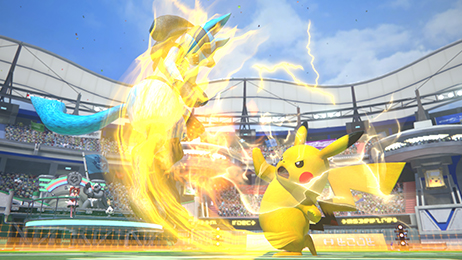 「ポッ拳 POKKÉN TOURNAMENT DX」プレイ画面