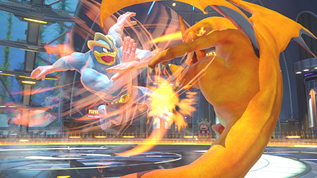 「ポッ拳 POKKÉN TOURNAMENT DX」プレイ画面