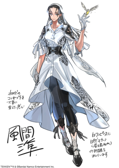 鉄拳(TEKKEN)8のキャラクター風間 準の設定画(synopsis)(Jun Kazama)