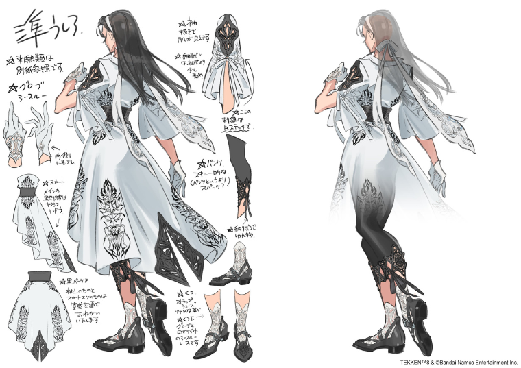 鉄拳(TEKKEN)8のキャラクター風間 準の設定画(synopsis)(Jun Kazama)