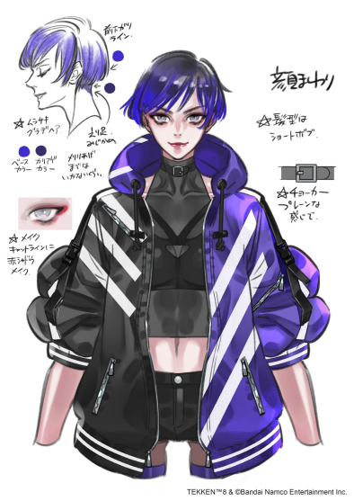 鉄拳(TEKKEN)8のキャラクター麗奈の設定画(synopsis)(Reina)