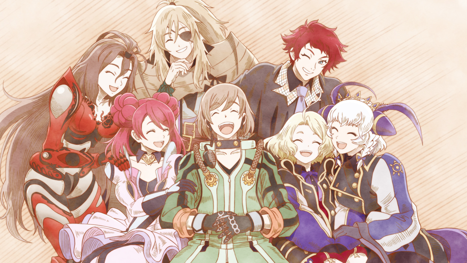 TALES OF THE RAYS（テイルズ オブ ザ レイズ）フィナーレ集合イラスト①